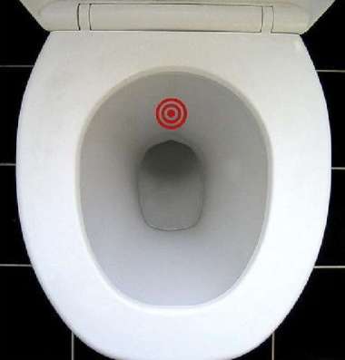 Stiker Unik Decal Training Target Closet Urinoir Toilet u/ Anak & Pria