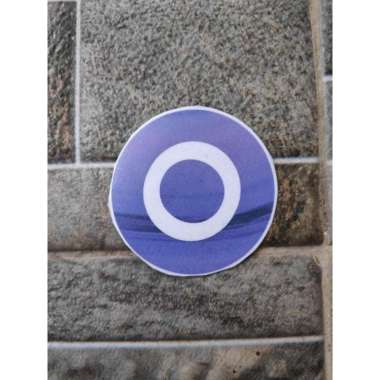 Stiker Vinyl Logo Ovo Casing HP Motor Spion Helm Laptop E Payment Buku