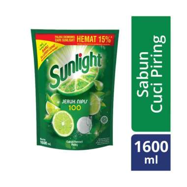 Promo Harga Sunlight Pencuci Piring Jeruk Nipis 100 1600 ml - Blibli