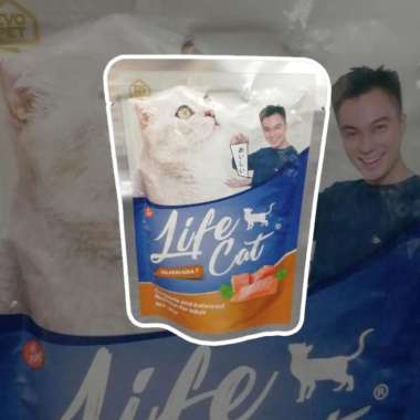 Life Cat Food Pouch / Wet Food/ Makanan basah untuk Kucing 85 gr