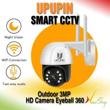 UPUPIN Wireless CCTV Outdoor Waterproof / 3 MP Full HD / 360 eyeball