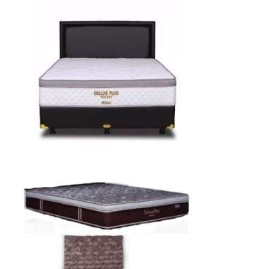 Kasur Springbed Central Deluxe Plus Pocket Spring 180 x 200 Coklat