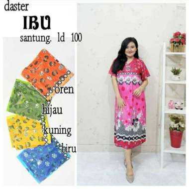 Daster Rayon Wanita Busui Jumbo Daster Dewasa Santai Hijau
