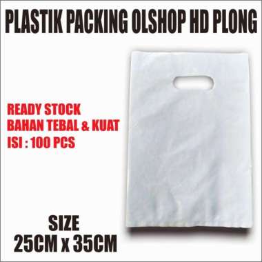 Plastik Packing 25 x 35 cm Plastik Plong Plastik Olshop Oval Plong random warna