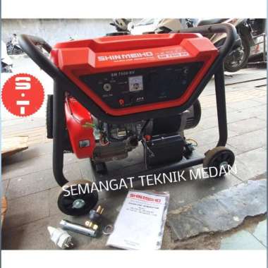 SM7500RV GENSET GENERATOR LISTRIK TEMBAGA BENSIN 5500 WATT SHIN MEIHO