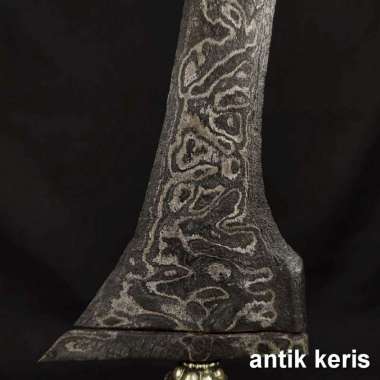 Keris Pusaka Sepuh Brojol Pamor Kupu Tarung Original Kuno Garansi Asli