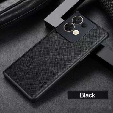 OPPO RENO 8 PRO 5G SOFT CASE CANVAS CROSS PATTERN BLACK