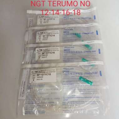 NGT TERUMO NO 12-14-16-18/ STOMAC TUBE/SELANG BUAT MAKAN Multicolor