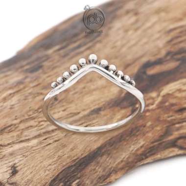 Cincin Wanita Perak Bali Asli 925 Simple Mahkota Jawan 20