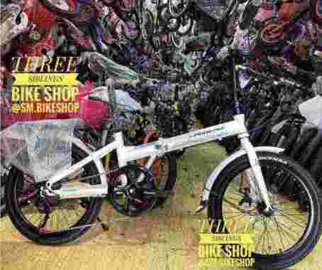 SEPEDA LIPAT PHOENIX 20 INCH 7 SPEED WARNA PUTIH