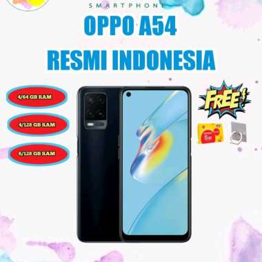 OPPO A54 4/64GB (RAM 4GB MEMORI 64GB) GARANSI RESMI INDONESIA Hitam