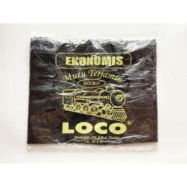 Kantong Plastik Kresek HItam Loco Ekonomis 35 x 55 (50 lbr)