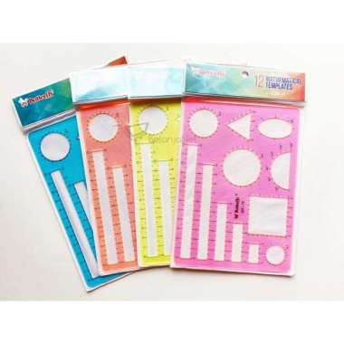 Penggaris Cetakan Matematika | Mathematical Templates Butterfly CH-12 Laki Laki