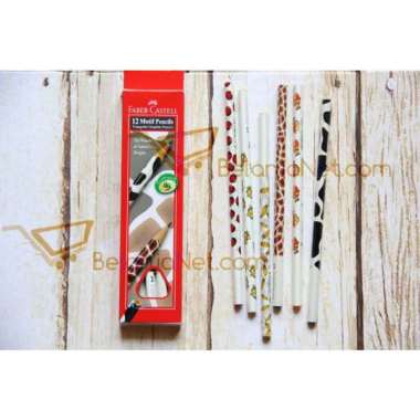 Pensil 2B Motif Faber Castell Triangular [1 LUSIN] Jerapah