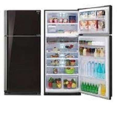 KULKAS 2 PINTU SHARP J-TECH INVERTER SJ-IG471PGBK