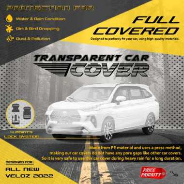 Body Cover Sarung Mobil Plastik VELOZ 2022 Tebal Anti Air WATERPROOF