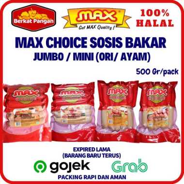 MAX CHOICE Sosis Bakar Ayam / Sapi 500gr Jumbo Ayam