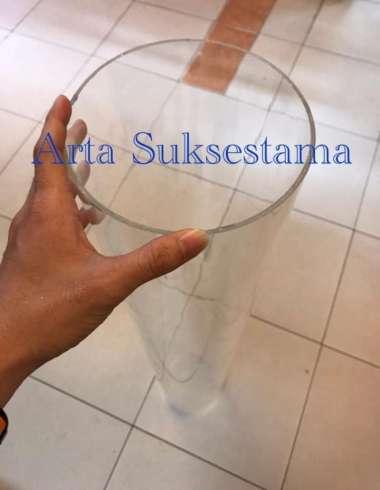 Pipa Akrilik 5" Inch x 200cm / Acrylic Tube Bening Transparan