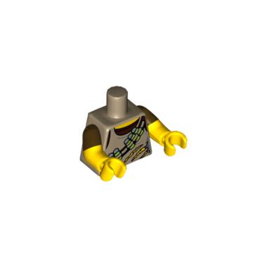 LEGO PARTS 6079850 Torso - Mini Upper Part 2K-2742 Sand Y. - Dark Tan