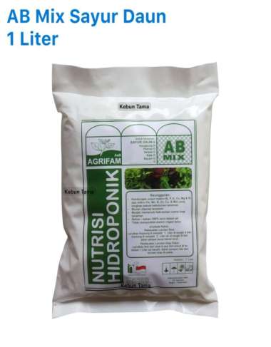 Nutrisi AB Mix Hidroponik Sayur / Sayuran Daun Agrifam 1 Liter