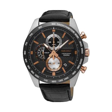 Seiko BALABO Chronograph Jam Tangan Pria - Black [SSB265P1] BLACK