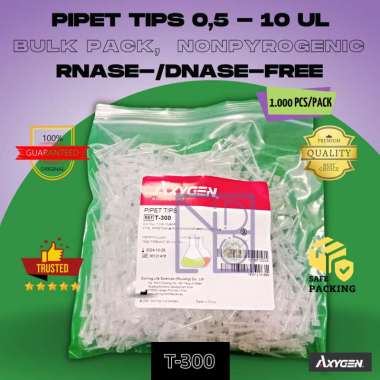 Pipet tips 0,5 - 10 ul, 1000 pcs/pack , AXYGEN, T-300