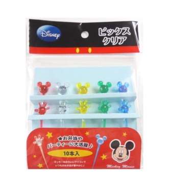 Mickey Kawaii Clear Food Picks