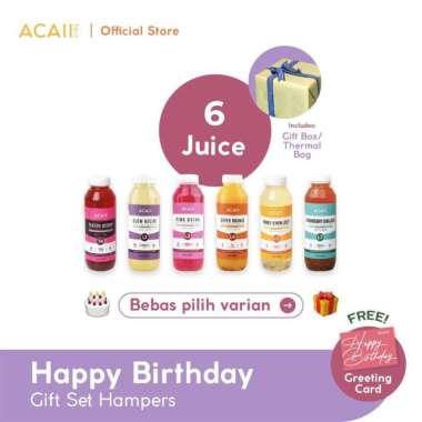 Happy Birthday Gift Set Hampers (6X500Ml) Thermal Bag
