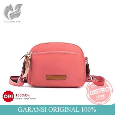 Tas Selempang Wanita COLORFUL FOX 2203 Sling Bag Wanita Brick Pink