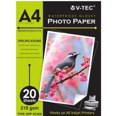 Glossy Paper Kertas Foto A4 210 Gram