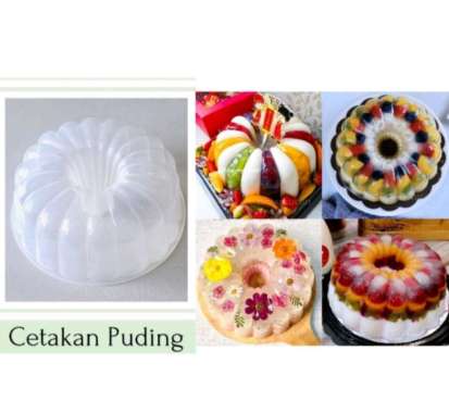 cetakan agar2/ loyang plastik / cetakan puding / loyang plastik polkadot besar