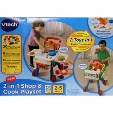 Vtech 2in1 Shop & Cook Playset Kitchen 2 in 1