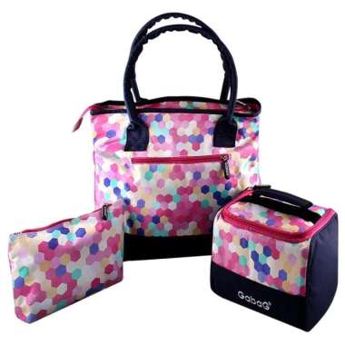 GabaG Estelle Diaper Bag Thermal Bag Pink Polkadot