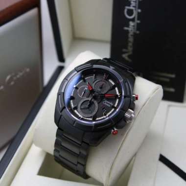 JAM TANGAN PRIA ALEXANDRE CHRISTIE ORIGINAL AC 6621 MC Black Red