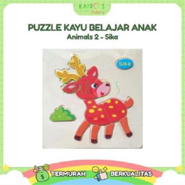 Puzzle Kayu Binatang 2 Sika