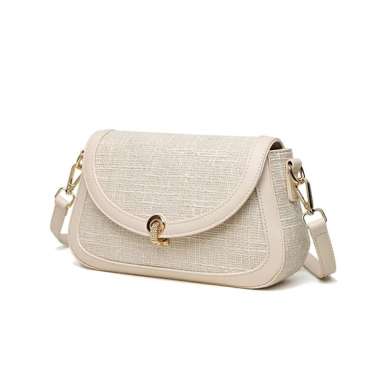 Tas sling bag HANA Zeava Sling Tweed Bag M3507 - Beige