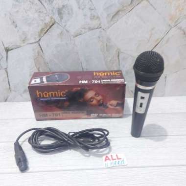 MIC KARAOKE HOMIC HM-701 - MICROPHONE KABEL HOMIC ORIGINAL - MIC KABEL