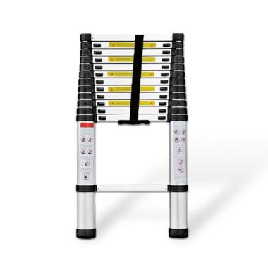FS - Kova Aluminium Teleskopik 3.8M Single Telescopic Ladder Tangga Lipat silver
