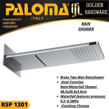 PALOMA RSP 1301 KEPALA RAIN SHOWER BRASS CHROME