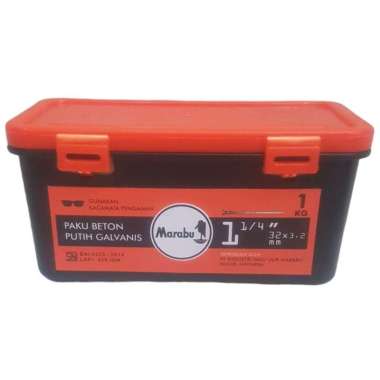 Paku beton putih 1 1/4inch marabu paku tembok paku beton marabu 1 1/4"