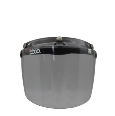 Cod Kaca Helm Bogo Flat Datar Iridium Silver Pelangi Hitam