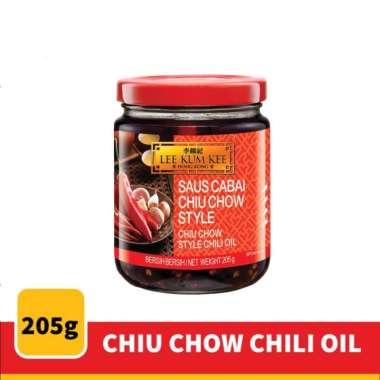 CHILI OIL LEE KUM KEE CHIU CHOU STYLE 205GR CABAI MINYAK KEDELAI