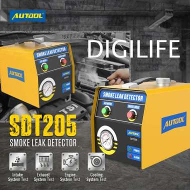 Car Smoke Leak Detector AUTOOL SDT205 Detektor Kebocoran Asap EVAP Tester Mobil Pipa Knalpot SDT-205