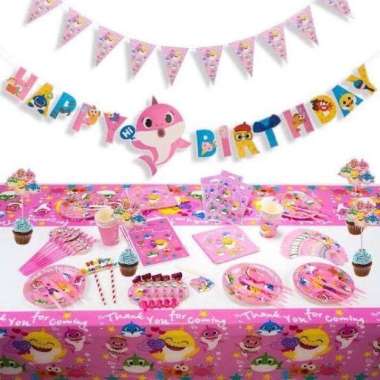 Baby Shark Party Supplies / Dekorasi Ulang tahun / Birthday Decoration 6 terompet