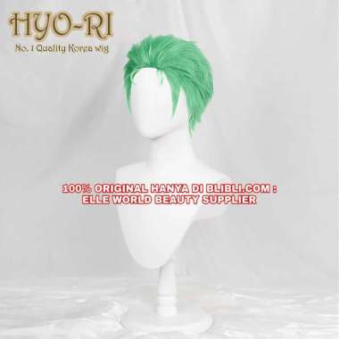 WIG ZORO RORONOA WIG RORONOA ZORO COSPLAY ANIME ONE PIECE WIG ONE PIECE WIG COWO COWOK PRIA PENDEK L