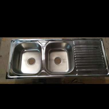 bak cuci piring ts 2 lubang pakai sayap