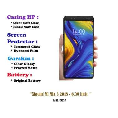 Xiaomi Mi Mix 3 2018 - 6.39 inch - Case - Screen Protector - Battery - Dll Hydrogel