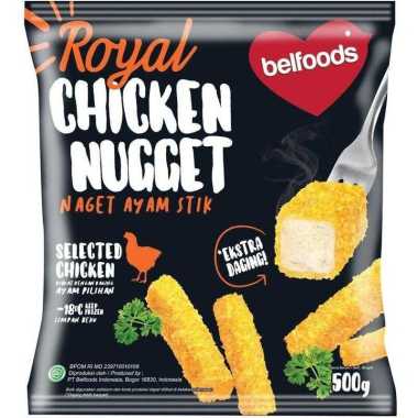 Promo Harga Belfoods Royal Nugget Chicken Nugget Stick 500 gr - Blibli