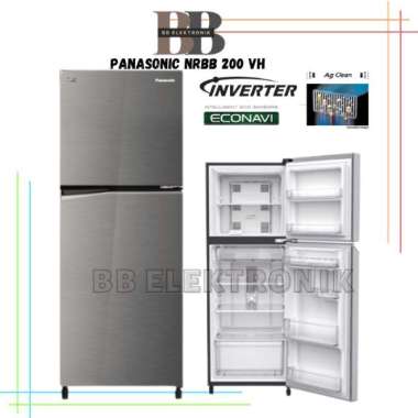 PANASONIC NRBB 200 VH KULKAS LEMARI ES 2 PINTU INVERTER 196Liter