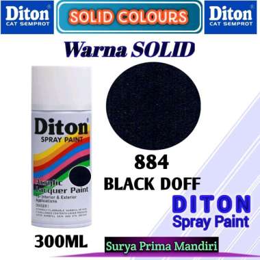 884 BLACK DOFF DITON STANDAR BLACK DOFF 300cc Cat Semprot Pylox Pilok Pylok / Cat Aerosol / Cat Dito